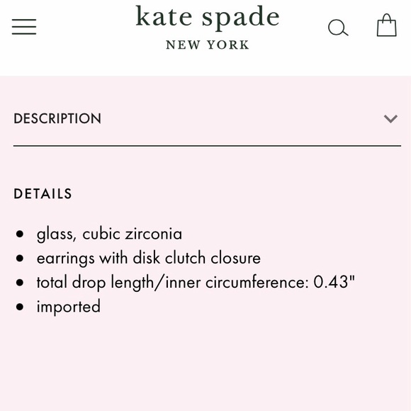 Take 40% Off Kate Spade ♠️ Peach “Rise & Shine” Earrings NWOTs - Picture 5 of 10